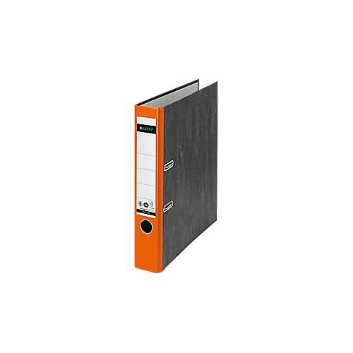 4002432489800 - Ordner LEITZ® 1050 DIN A4 Rückenbreite 52 mm Griffloch geklebtes Rückenschild klimaneutral Hartpappe 20 Stück orange 4002432489800 - Ordner LEITZ® 1050 DIN A4 Rückenbreite 52 mm Griffloch geklebtes Rückenschild klimaneutral Hartpappe 20 Stück orange