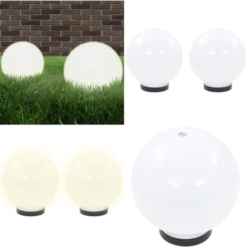 8721115702291 - Vidaxl - LED-Gartenleuchten 2 Stk Kugelförmig 20 cm pmma - Kugelleuchte - Kugelleuchten - Home & Living - Weiß