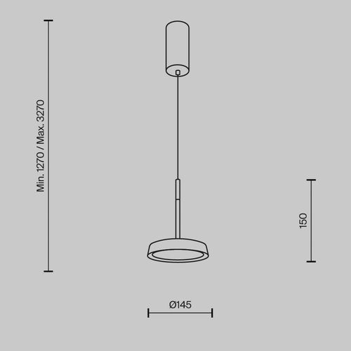 4099776061137 - LED-Hängeleuchte El Ø 153 cm orange Aluminium