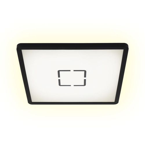 4002707366140 - Free led Deckenleuchte Flaches Design Backlighteffekt Neutralweißes Licht schwarz 293 x 293 x 28 cm - Briloner