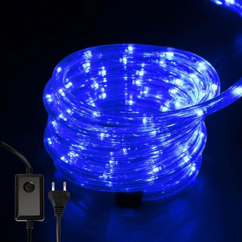 0726504958257 - Swanew - led Lichtschlauch für Aussen Innen Lichterschlauch Lichterkette Lichtband Partylicht Dekobeleuchtung Weihnachtsbeleuchtung Blau 10M - Blau