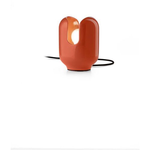 4255596705679 - Licht-erlebnisse - Tischlampe Keramik E27 20 cm Orange Retro Design Keramiklampe 4255596705679 - Licht-erlebnisse - Tischlampe Keramik E27 20 cm Orange Retro Design Keramiklampe