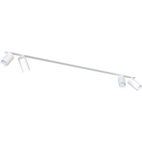 4255596665072 - Licht-erlebnisse - Spot Strahler Aluminium Metall GU10 verstellbar Weiß 4-flammig länglich Modern