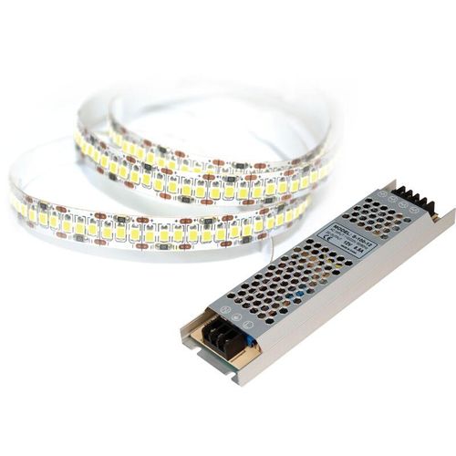 4250967326941 - - LED-Stripe set 204LED m 1700lm m 18W m neutralweiß 5m Rolle 100W Trafo