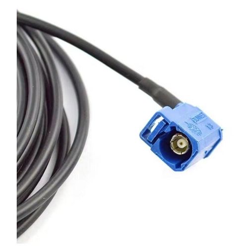 4068177184288 - Trade-shop - Magnetische GPS-Antenne mit Fakra-Anschluss 90° Winkel Stecker 5 Meter Kabel Adapter Magnetfuß für audi rns-e   Mini   bns low line A3