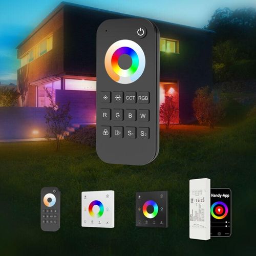 4255703120326 - Light 12-48V Wi-FI RF Controller Fernbedienung rgb cct led Beleuchtung Wandschalter Dimmer rgb w cct - Fernbedienung 1 Zone - Hexim