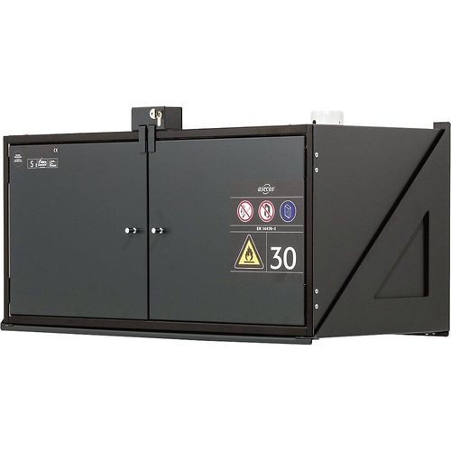 4054923104945 - asecos Gefahrstoff-Hängeschrank Typ 30 feuerbeständig mit Schloss Außenmaße HxBxT 482 x 995 x 470 mm 4054923104945 - asecos Gefahrstoff-Hängeschrank Typ 30 feuerbeständig mit Schloss Außenmaße HxBxT 482 x 995 x 470 mm