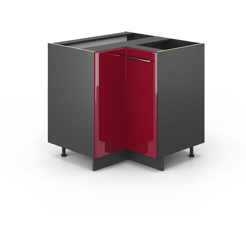 4066731385652 - Eckschrank Fame-Line Bordeaux Hochglanz 805 cm  ap Marmor Vicco