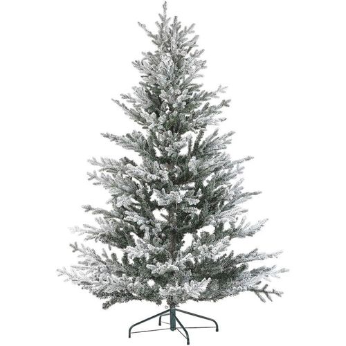 4251682289009 - Beliani - Künstlicher Weihnachtsbaum Grün und Weiß 180 cm mit Kunstschnee Schneebedeckt Weihnachtsdeko