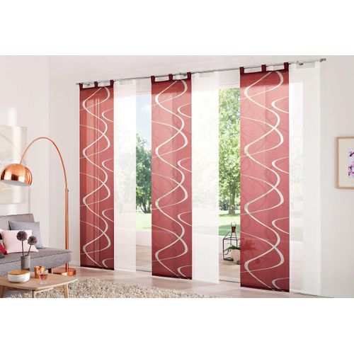 4006470460760 - Schiebegardine NEUTEX FOR YOU Pelotas Gr 1 rot (marsala) B57cm H145cm Scherli Polyester Gardinen inkl Befestigungszubehör