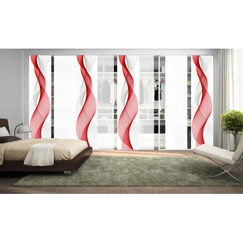 4056751343862 - HOME WOHNIDEEN Schiebegardine »OPALIA 8ER SET« (8 St) HxB 245x60