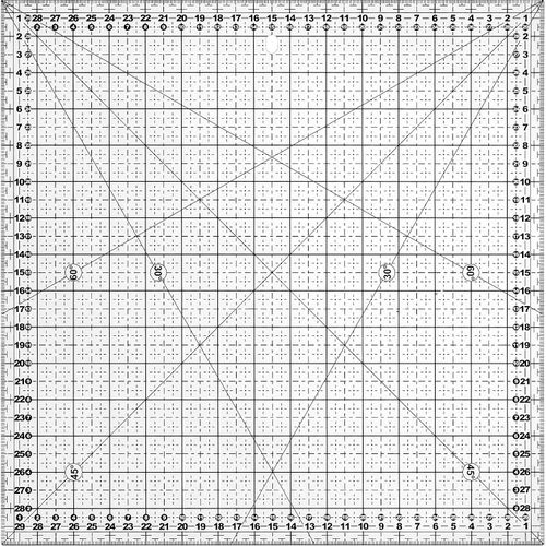 4058896051176 - Rollschneider-Lineal in cm-Einheit Größe 30 x 30 cm 4058896051176 - Rollschneider-Lineal in cm-Einheit Größe 30 x 30 cm