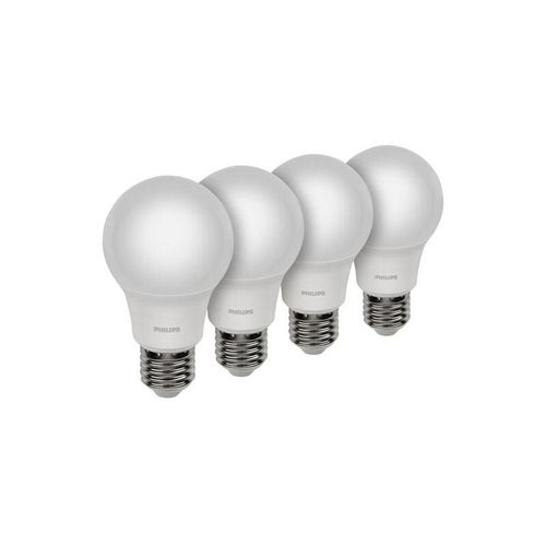 8718699718077 - LED-Lampe - LED light bulb - shape A60 - frosted finish - E27 - 8 W - cool white light - 4000 K (pack of 4) E27