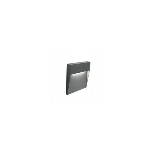8020588005886 - Webmarketpoint - Quadratische Wandleuchte aus Aluminiumguss mit satiniertem Diffusor - 3W - 391 Lumen - Natürliches Graphitlicht 8020588005886 - Webmarketpoint - Quadratische Wandleuchte aus Aluminiumguss mit satiniertem Diffusor - 3W - 391 Lumen - Natürliches Graphitlicht
