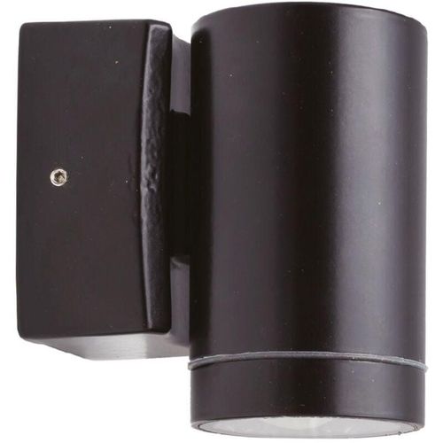 4255596723901 - Licht-erlebnisse - Außenlampe Wand Messing 10 cm hoch IP64 Schwarz GU10 rund Modern 4255596723901 - Licht-erlebnisse - Außenlampe Wand Messing 10 cm hoch IP64 Schwarz GU10 rund Modern