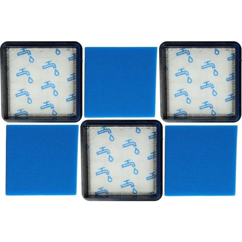 4068201921773 - Vhbw - Filter-Set kompatibel mit Philips PowerPro Compact FC9515 81 FC9550 09 FC9516 81 Staubsauger - 3x Filter (Kombi-Schaumstoff+Motor-Filter)