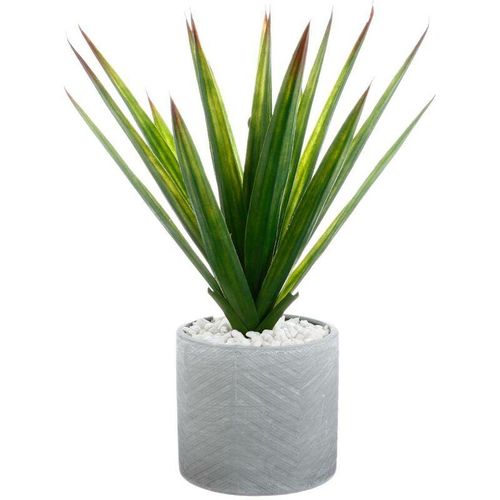 3560238910771 - Atmosphera Créateur Dintérieur - Künstliche Aloe Vera - Keramiktopf - H48 cm