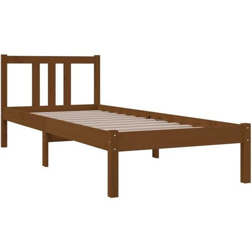 8720286997925 - Bonnevie - MassivholzbettSchlafzimmerbett Honigbraun 75x190 cm vidaXL