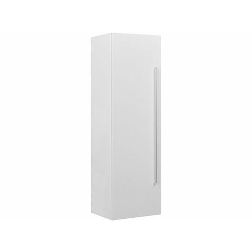 4260580931415 - Beliani - Bad Hängeschrank Weiß mdf Platte Aluminium 132 x 40 x 35 cm Modern Elegant Viel Stauraum Fächer Badezimmer