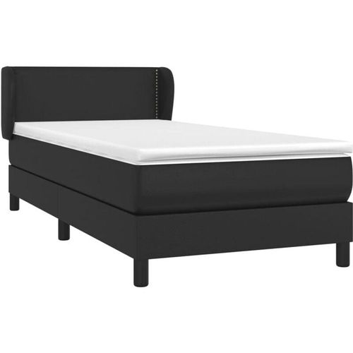 8720287411116 - Vidaxl - Boxspringbett mit Matratze Schwarz 100x200 cm Kunstleder