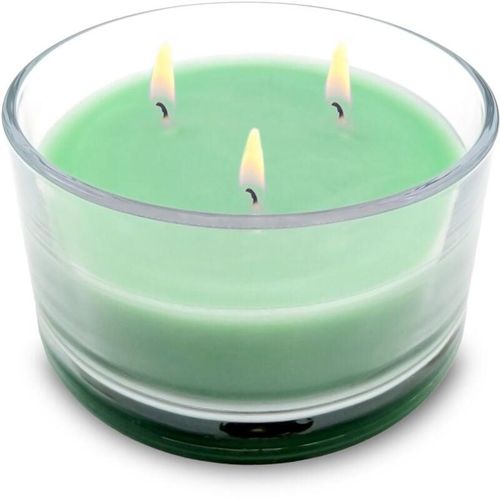 4262371539855 - 3-Docht Kerze im Glas ø 13 cm unparfümiert - grün - Stumpen Kerze mit langer Brenndauer - Mehrdocht Kerze Tischkerze Blockkerze im Kerzenglas rund 4262371539855 - 3-Docht Kerze im Glas ø 13 cm unparfümiert - grün - Stumpen Kerze mit langer Brenndauer - Mehrdocht Kerze Tischkerze Blockkerze im Kerzenglas rund