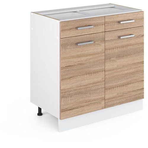 4066731391134 - Küchenunterschrank R-Line Sonoma 80 cm  ap Eiche Vicco