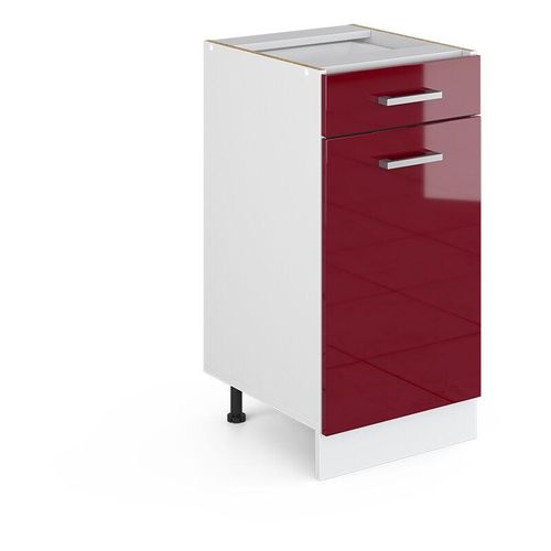 4066731366415 - Unterschrank R-Line Bordeaux Hochglanz 40 cm mit Schublade ohne Arbeitsplatte Vicco 4066731366415 - Unterschrank R-Line Bordeaux Hochglanz 40 cm mit Schublade ohne Arbeitsplatte Vicco