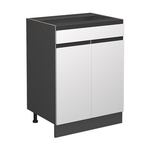 4066731394272 - Küchenunterschrank R-Line Weiß 80 cm ap Marmor Vicco