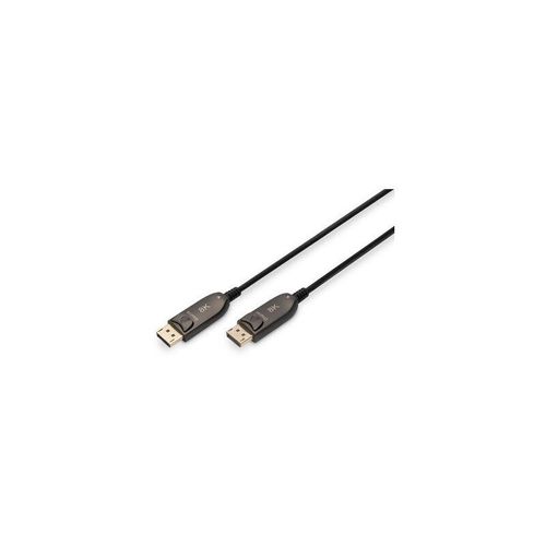 4016032467106 - DisplayPort   Glasfaser Anschlusskabel DisplayPort Stecker DisplayPort Stecker 3000 m Schwarz AK-340107-300-S Ultra HD (8K) DisplayPort-Kabel