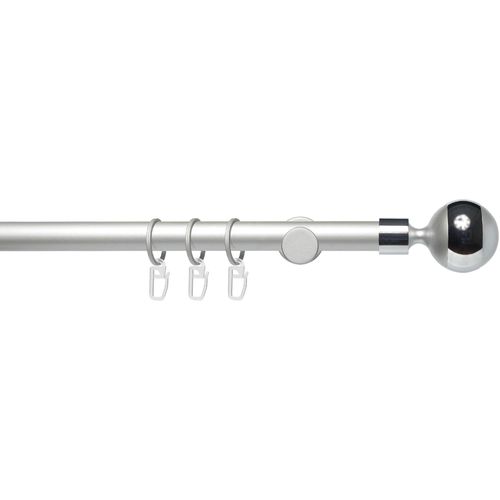4016318373770 - Gardinenstange Fertigstilgarnitur 20 mm Power Kugel mit Ring Gardinenstangen Gr L 160 cm Ø 2 mm 1 St 1 läufig grau (aluminiumfarben) Gardinenstange Komplett 4016318373770 - Gardinenstange Fertigstilgarnitur 20 mm Power Kugel mit Ring Gardinenstangen Gr L 160 cm Ø 2 mm 1 St 1 läufig grau (aluminiumfarben) Gardinenstange Komplett
