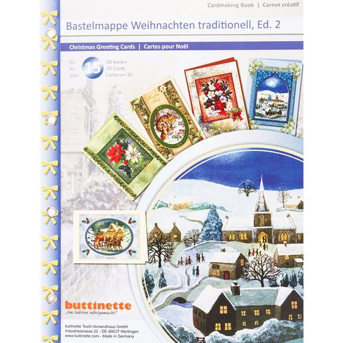 4041437890549 - 3D-Bastelmappe Weihnachten traditionell 2 für 15 Karten