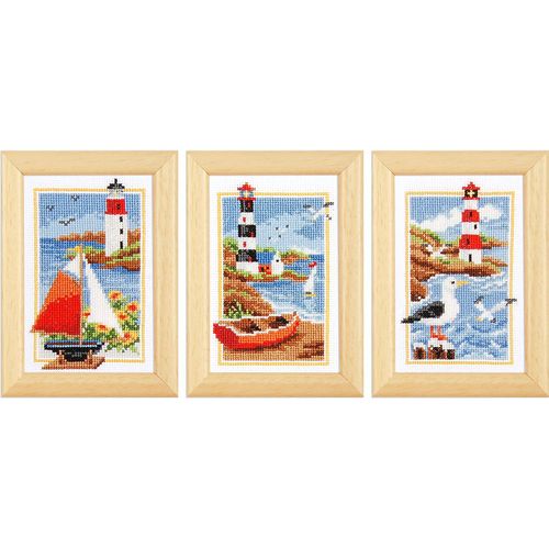 5400946036524 - Stickbilder Leuchttürme 8 x 12 cm 3er-Set