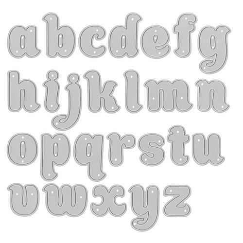 4058896281597 - Stanzschablonen-Set Kleinbuchstaben 3 cm 26-teilig 4058896281597 - Stanzschablonen-Set Kleinbuchstaben 3 cm 26-teilig