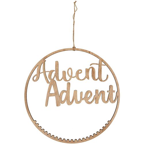 4004942131729 - Adventskalender-Ring Advent aus Holz 40 x 40 cm