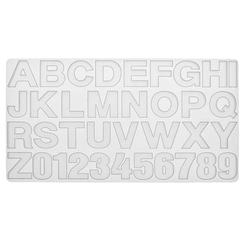 7610877584706 - Silikon Gießform Buchstaben + Zahlen