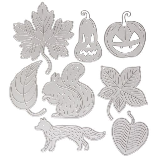 4058896281573 - Stanzschablonen-Set Herbst 3–6 cm 8-teilig 4058896281573 - Stanzschablonen-Set Herbst 3–6 cm 8-teilig