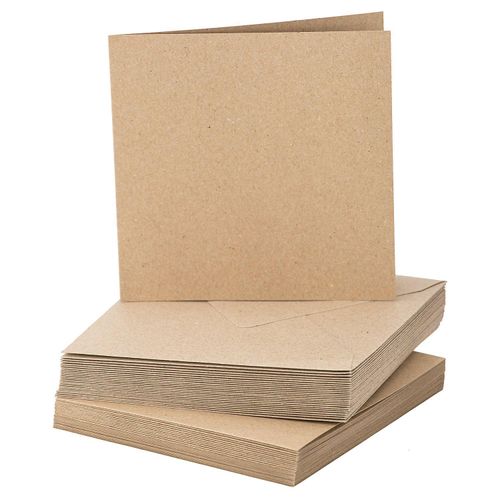 4058896217565 - Recycling-Doppelkarten & Hüllen quadratisch braun je 25 Stück 4058896217565 - Recycling-Doppelkarten & Hüllen quadratisch braun je 25 Stück