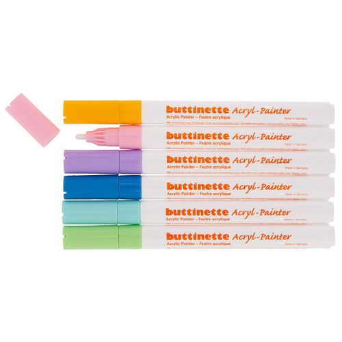 4058896257639 - Acryl-Painter Pastell Stärke 2 mm 6 Stifte 4058896257639 - Acryl-Painter Pastell Stärke 2 mm 6 Stifte