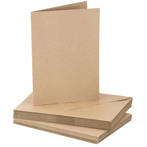 4058896217572 - Recycling-Doppelkarten & Hüllen A5 C5 braun je 20 Stück 4058896217572 - Recycling-Doppelkarten & Hüllen A5 C5 braun je 20 Stück