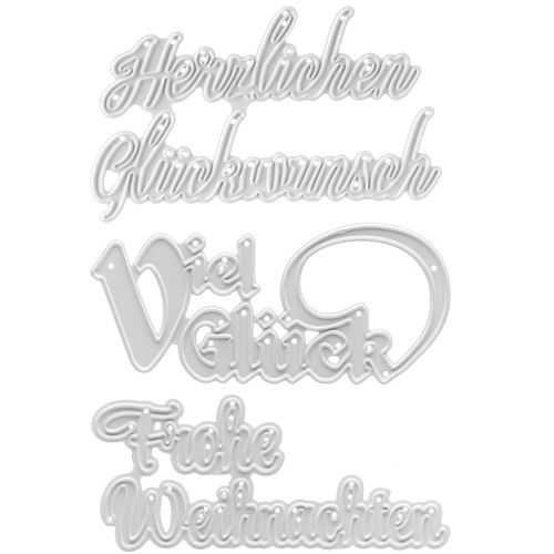 8718715030411 - Stanzschablonen-Set Schriftzüge I 3 Stück