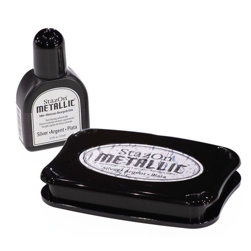 0712353151956 - StazOn Stempelkissen silber metallic 0712353151956 - StazOn Stempelkissen silber metallic