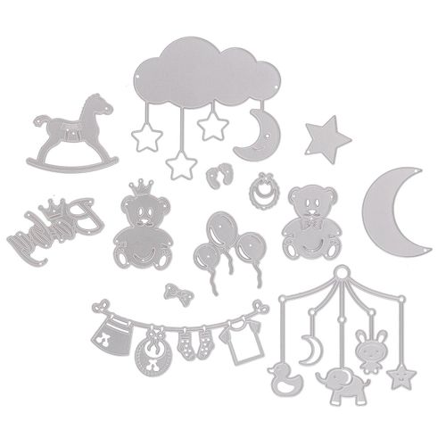 4058896257769 - Stanzschablonen-Set Baby 1–105 cm 13-teilig
