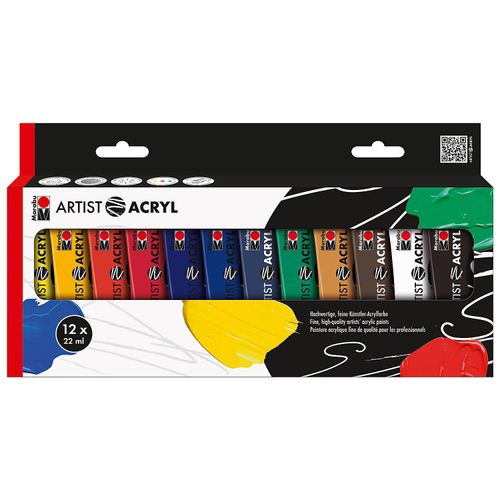 4007751631091 - Acrylfarben-Set Artist Acryl 12 x 22 ml 4007751631091 - Acrylfarben-Set Artist Acryl 12 x 22 ml