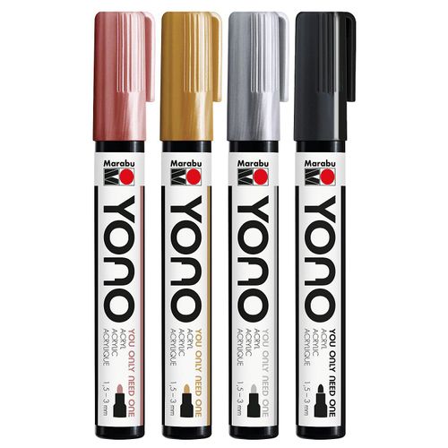 4007751848758 -  YONO METALLIC Acrylstifte-Set farbsortiert 15 - 30 mm 4007751848758 4 Stück