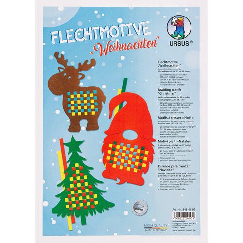 4008525244431 - Flechtmotive A4 Weihnachten VE=27 Motive (9 Motive Farben 4008525244431 - Flechtmotive A4 Weihnachten VE=27 Motive (9 Motive Farben