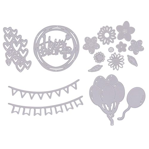 4058896216018 - Stanzschablonen-Set Geburtstag 08–11 cm 16-teilig