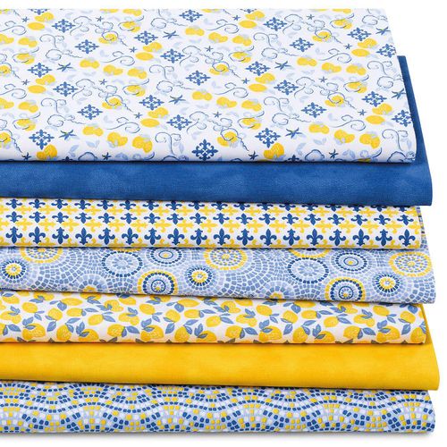 4058896337447 - Patchwork- und Quiltpaket Mediterran blau gelb 4058896337447 - Patchwork- und Quiltpaket Mediterran blau gelb