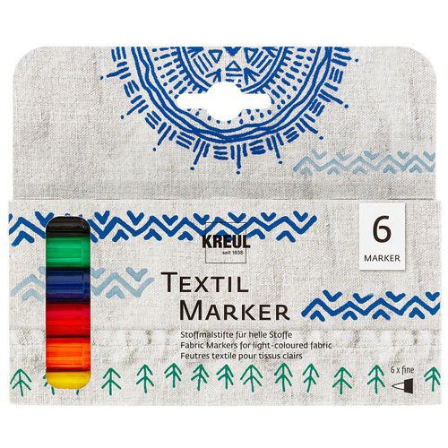 4000798906900 - Javana texi mäx Sunny Stoffmalfarbe fine für helle Stoffe 6er Set Textiles Gestalten