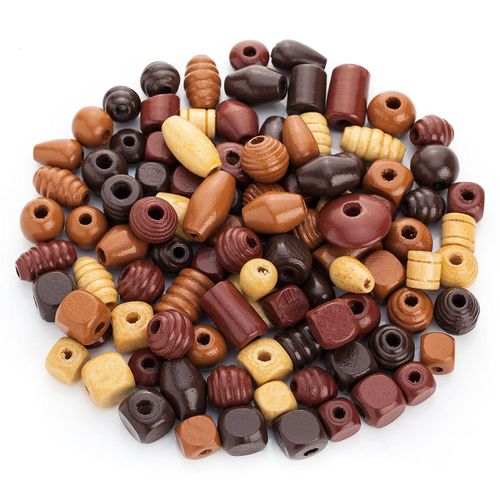 7394311907893 - Holzperlen-Mix Brauntöne 10–25 mm 500 g 7394311907893 - Holzperlen-Mix Brauntöne 10–25 mm 500 g