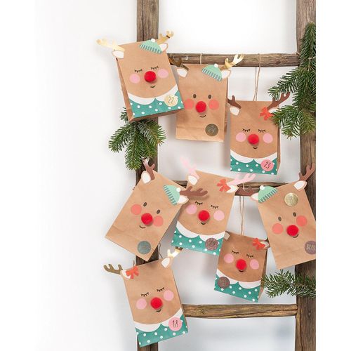 4001868124644 - Adventskalender Bastelset Red Nose Reindeer 216-teilig